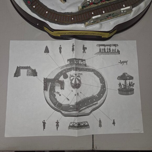 Vintage Mr. Christmas Train Set “Going Home for the Holidays” Working - Picture 9 of 13